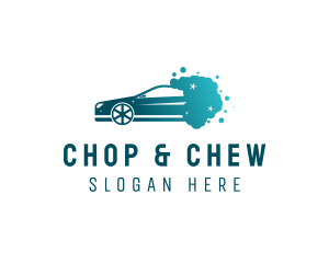 Cleaning Car Wash Vehicle Logo