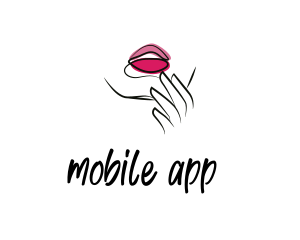 Watercolor - Seductive Pink Lips logo design