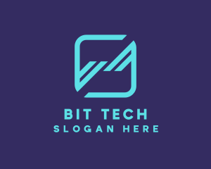 Modern Tech Application logo design