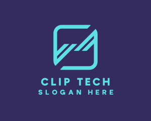 Modern Tech Application logo design