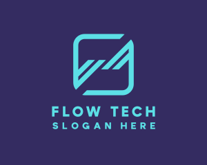 Modern Tech Application logo design