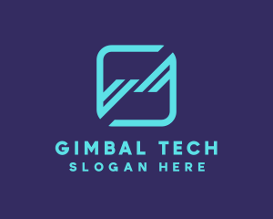 Modern Tech Application logo design