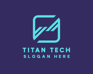 Modern Tech Application logo design