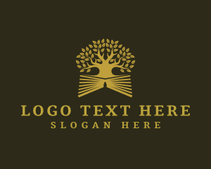 Knowledge - Book Tree Learning logo design