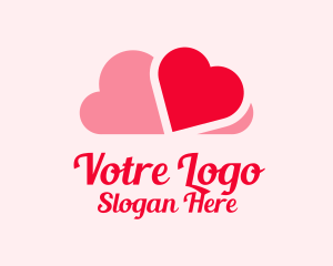 Romantic Heart Cloud Logo