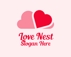 Romantic - Romantic Heart Cloud logo design