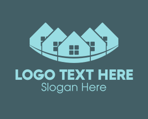 House Painting - Residential Apartment Town logo design