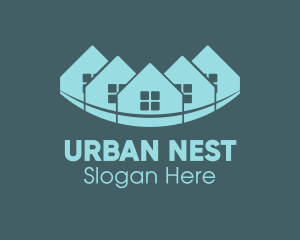 Apartment - Residential Apartment Town logo design