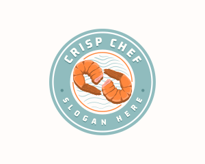 Shrimp Prawn Seafood logo design