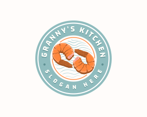 Shrimp Prawn Seafood logo design