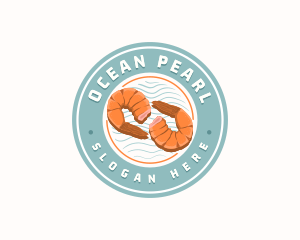 Shrimp Prawn Seafood logo design