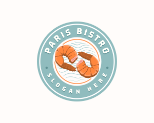 Shrimp Prawn Seafood logo design