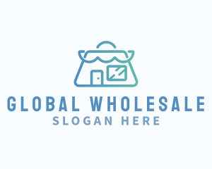 Wholesale - Online Market Ecommerce logo design