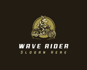 Coyote Motorcycle Rider logo design