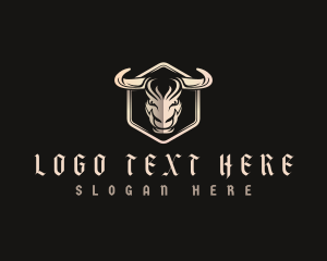 Wild - Buffalo Bull Horn logo design