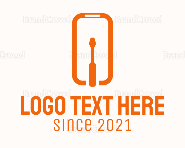 mobile repair logo design