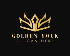 Golden Deluxe Crown logo design