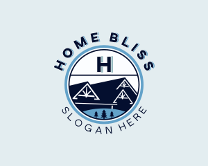 Home Roofing Builder logo design