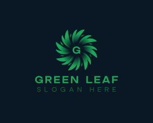 Eco Nature Leaves logo design