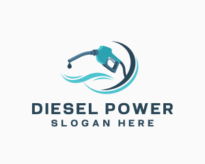 Diesel - Fuel Gas Pump logo design