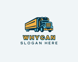 Logistics Delivery Trucking Logo