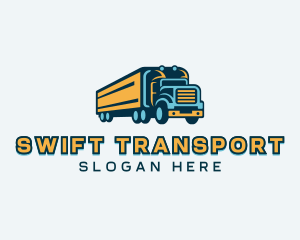 Logistics Delivery Trucking logo design