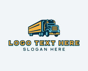 Logistics Delivery Trucking Logo