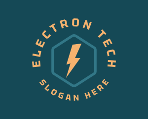 Electron - Electric Power Volt logo design