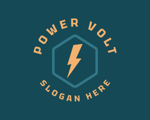 Electric Power Volt logo design