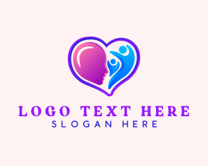 Group - Wellness Therapy Heart logo design