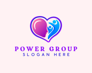 Group - Wellness Therapy Heart logo design