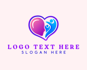 Heart - Wellness Therapy Heart logo design