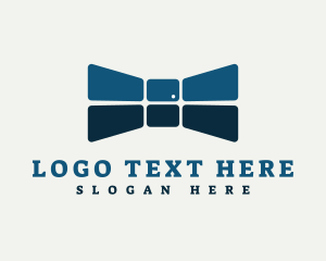 Bow Tie - Abstract Room Door logo design