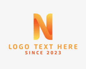 Software - Modern Digital Letter N logo design