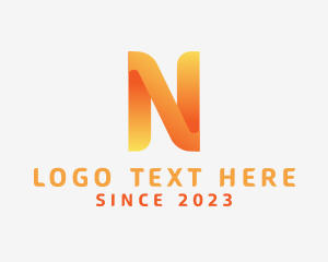 Application - Modern Digital Letter N logo design