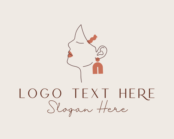 Earrings - Earring Woman Jewelry logo design