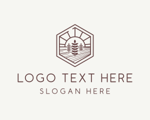 Province - Agriculture Farm Landscape logo design