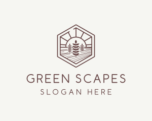 Landscape - Agriculture Farm Landscape logo design