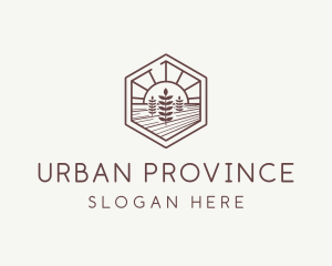 Province - Agriculture Farm Landscape logo design