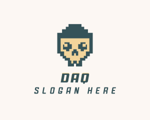 Arcade - Skull Pixel Tech logo design