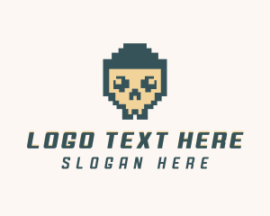 Gaming - Skull Pixel Tech logo design