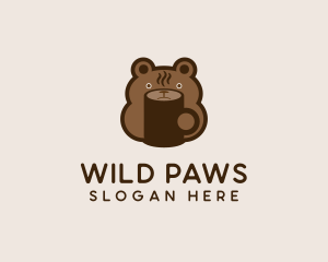 Bear Coffee Mug logo design