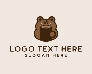 Coffee - Bear Coffee Mug logo design