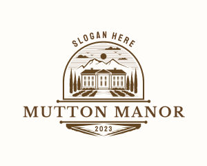 Real Estate Manor logo design