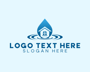 Cleaning - Housekeeping Water Property logo design