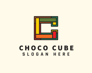 Modern Cube Letter C logo design
