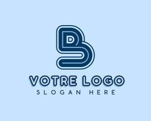 Retro Business Startup Letter B Logo