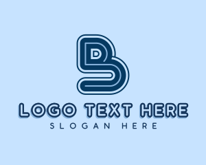 Startup - Retro Business Startup Letter B logo design
