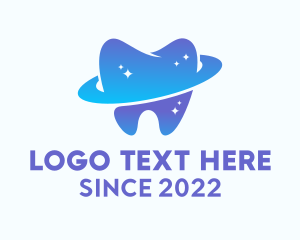 Space - Dental Tooth Galaxy logo design