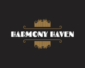 Harmony - Elegant Musician Equalizer logo design